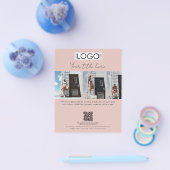 ビジネスプロモーション美しいファッションモデルスクリプト チラシ (シングル)