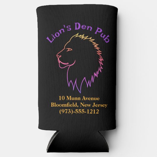 ビジネスプロモーション飲料 スリム缶クーラー (正面)