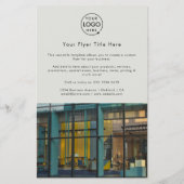 ビジネスプロモーション |グレーモダンのフォトロゴ チラシ (裏面)