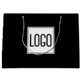 ビジネスプロモーション |ロゴカスタムショッピング(大) ラージペーパーバッグ (正面)