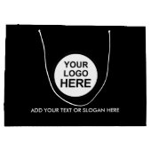 ビジネスプロモーション |ロゴカスタムショッピング(大) ラージペーパーバッグ (裏面)