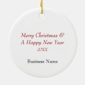 ビジネスプロモーション(個人化して下さい) セラミックオーナメント (裏面)