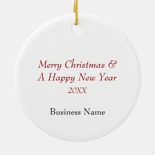 ビジネスプロモーション(個人化して下さい) セラミックオーナメント (裏面)