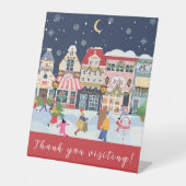 ビジネスホリディクリスマスタウンウィムシーサンキュー 台座サイン (正面)