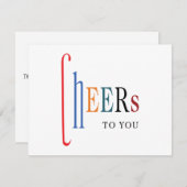 ビジネスホリデーの挨拶応援 企業の シーズンカード (正面/裏面)