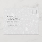 ビジネスホリデーカード写真の追加 ポストカード (裏面)