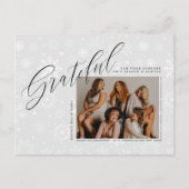 ビジネスホリデーカード写真の追加 ポストカード (正面)