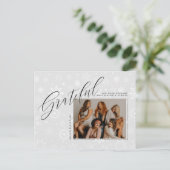 ビジネスホリデーカード写真の追加 ポストカード (スタンド正面)