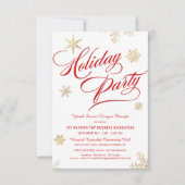 ビジネスホリデーベネフィット資金調達者スノーフレーク 招待状 (正面)