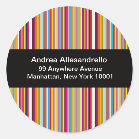 ビジネスホーム差出人住所ラベルシール ラウンドシール (正面)