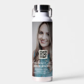 ビジネスボスの追加フォト名q r rコード文字 ウォーターボトル (正面)