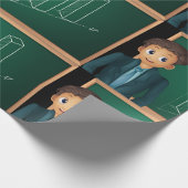 ビジネスマンが包装紙をプレゼントする ラッピングペーパー