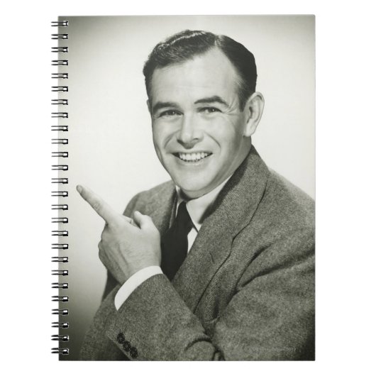 ビジネスマンの指すこと ノートブック (正面)