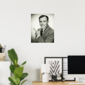 ビジネスマンの指示 ポスター (ホームオフィス)