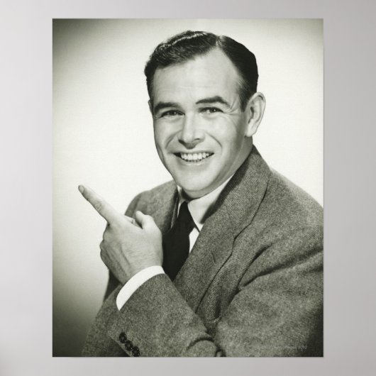 ビジネスマンの指示 ポスター (正面)