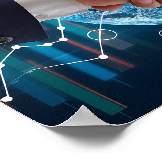 ビジネスマンの握手 ポスター (角)