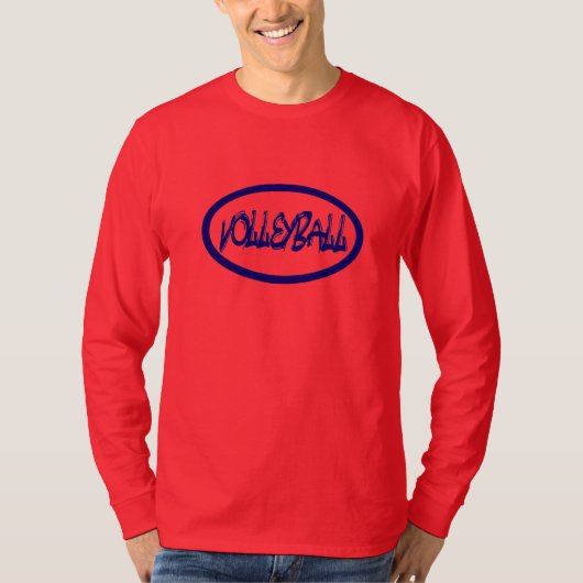 ビジネスマンの長袖ティーに立つ Tシャツ (正面)