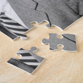 ビジネスマンの飲むビール ジグソーパズル (側面)