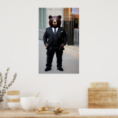 ビジネスマンはスーツを着ている ポスター (キッチン)