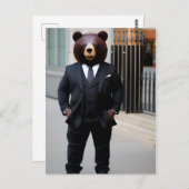 ビジネスマンはスーツを着ている ポストカード (正面/裏面)