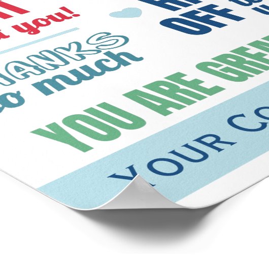 ビジネスマン感謝の気持ちポスター ポスター (角)