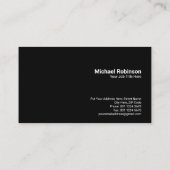 ビジネスマン望遠鏡像 | 概念 | レッド 名刺 (裏面)