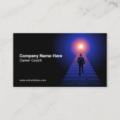 ビジネスマン登山階段 | 概念 名刺 (正面)