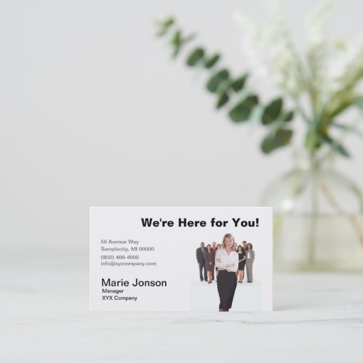 「ビジネスマン」名刺 名刺 (スタンド正面)