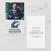 ビジネスマン | 株式ファイナンス 名刺 (正面/裏面)