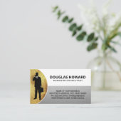 ビジネスマン | Golden Silver White名刺 名刺 (スタンド正面)