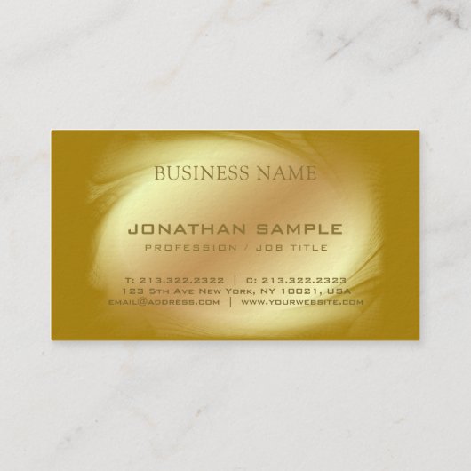 ビジネスマンCeoの雇用者のエリートの贅沢のプロフェッショナル 名刺 (裏面)