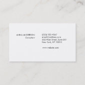 ビジネスマーケティングコンサルタント電球ロゴ 名刺 (裏面)