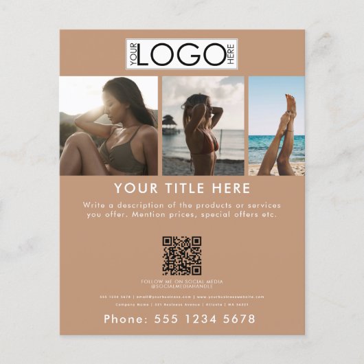 ビジネスマーケティングタンニングサロンスプレータン美しい チラシ (正面)