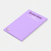 ビジネスマーケティングパーソナライズされた項目の紫 ポストイット (アングル)