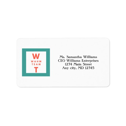 ビジネスマーケティングブランディングロゴの追加 ラベル (正面)