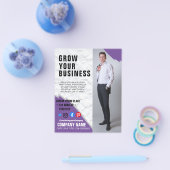 ビジネスマーケティングポスターのチラシ チラシ (シングル)