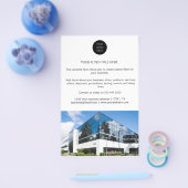 ビジネスマーケティングモダンミニマル写真ロゴ チラシ (シングル)