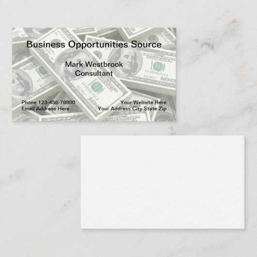 ビジネスマーケティング商談名刺 名刺 (正面/裏面)