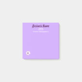 ビジネスマーケティング項目の紫パーソナライズされた色 ポストイット (正面)