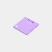 ビジネスマーケティング項目の紫パーソナライズされた色 ポストイット (アングル)