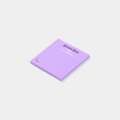 ビジネスマーケティング項目の紫パーソナライズされた色 ポストイット (アングル)