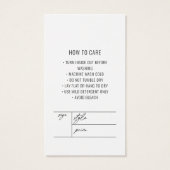 ビジネスミニマリストサンキューアパレルつるラベル (裏面)