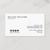 ビジネスミニマルカースタイリッシュドデザイン 名刺 (正面)