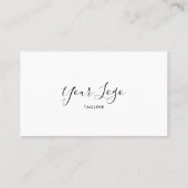 ビジネスミニマルカースタイリッシュドデザイン 名刺 (裏面)