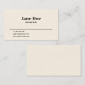 ビジネスミニマルカード 名刺 (正面/裏面)