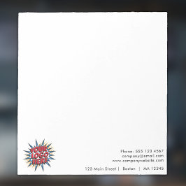 ビジネスミニマルロゴと住所メモ帳のアップロード ノートパッド