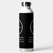 ビジネスミニマルロゴのプロモ広告ーション ウォーターボトル (左面)