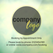 ビジネスミニマルロゴの予約別申込書 ウィンドウサイン (シート3)