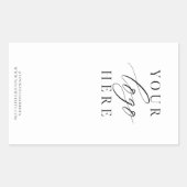 ビジネスミニマルロゴ包装箱シール 長方形シール (正面)