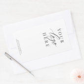 ビジネスミニマルロゴ包装箱シール 長方形シール (封筒)